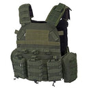 Colete Tático Plate Carrier Verde Oliva WWART SHOOTER