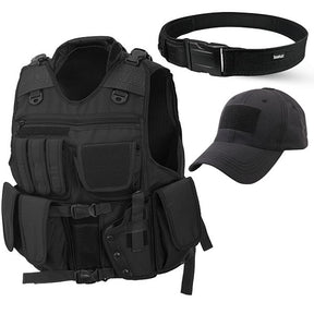 Kit Operacional Colete Swat + Boné Tático + Cinto NA Padrão